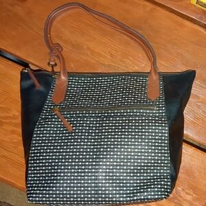 Chic Black and Brown Tote Bag